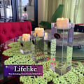 Miniatyrbilde 3 av 8: Romantiske Varmhvite Flammeløse Lys, Batteridrevet, Realistisk Flakkende, Timerfunksjon, For Dekorasjoner, Hjem, Fester, Bryllup, 12 stk