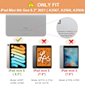 Miniatyrbild 2 av 6: Ipad Mini 6 Fodral Med Två Visningsvinklar, Stödjer Touch ID-funktion Och Automatisk Väckning/Sovläge - Lila