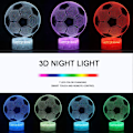 Miniatyrbilde 2 av 5: Fotball 3D-lampe, LED-nattlys illusjonslamper