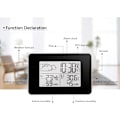Miniatyrbild 4 av 5: Smart Trådlös Väderstation, Batteridriven Portabel Design med Digital Trådlös Färgprognos, Komfortindikator, Inomhus- och Utomhustermometer