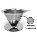 Miniatyrbilde 2 av 5: Gjenbrukbart kaffefilter i rustfritt stål - Enkel kopp kaffemaskin