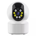 Miniatyrbild 1 av 8: Inomhus WiFi-kamera, säkerhetssystem med 2K fullfärgs mörkerseende, enkel ettknappssamtal, rörelsedetektering & spårning, stöder SD-kort & moln