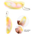 Miniatyrbilde 1 av 5: 2-pakning Squeeze-A-Bean Fidget-leker, Edamame-nøkkelring