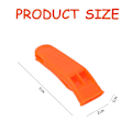 Miniatyrbild 5 av 5: Överlevnadsvisselpipa för nödsituationer, luftflödesdesign pålitligt material dubbelt rör högt ljud (6-pack)