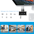Miniatyrbild 4 av 6: Plug and Play USB-switch, bred kompatibilitet 2 in 5 ut väljare för 4 enheter och ljud, SuperSpeed USB 3.0 dataöverföring, aluminiumskal erbjuder