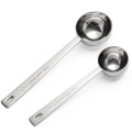 Miniatyrbillede 1 af 5: 2 stk. rustfrit stålmåleske til kaffe - 15 ml + 30 ml