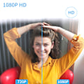 Miniatyrbild 7 av 8: 1080P Webbkamera, Hög Kompatibilitet, Brusreducerande Mikrofon, Justerbar Bas, Perfekt för Windows OS, Onlinekurser, Livestreaming