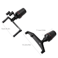 Miniatyrbillede 6 af 8: 2 stk. Motorcykel Stel Slider Rustbeskyttende Sort Stærk Beskyttelse Anti Crash Stel Beskytter Erstatning for DUCATI PANIGALE V4 2018-2019