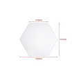 Miniatyrbild 3 av 6: Självhäftande Plastplattor för Vardagsrum Sovrum Soffa TV Bakgrundsvägg, Miljövänlig Massiv Trä PVC Hexagonal Form Mural, Lättvikt