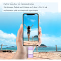 Miniatyrbild 4 av 5: One-Click Backup Flash Drive, Universell Kompatibilitet 128GB Höghastighetsöverföringsenhet för iOS, Android, PC, Utrustad med AI-teknik,