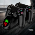Miniatyrbild 8 av 8: Uppgraderad Ps4-handkontrollsladdare: Snabbladdningsport för Ps4, dockningsstation med stabilare design, Ps4 Dualshock 4-laddare för Playstation 4