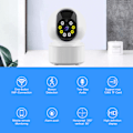 Miniatyrbild 3 av 8: Inomhus WiFi-kamera, säkerhetssystem med 2K fullfärgs mörkerseende, enkel ettknappssamtal, rörelsedetektering & spårning, stöder SD-kort & moln