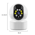 Miniatyrbild 2 av 8: Inomhus WiFi-kamera, säkerhetssystem med 2K fullfärgs mörkerseende, enkel ettknappssamtal, rörelsedetektering & spårning, stöder SD-kort & moln