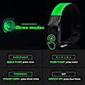 Miniatyrbild 5 av 5: Nattjoggingutrustning, Uppladdningsbart Design Reflexbälte, Justerbart Hög Synlighet LED Armband Snabbladdningsläge för Löpning Cykling Bergsklättring