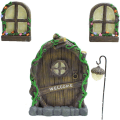 Miniatyrbild 2 av 5: Elf dörr kit trädgård älvor och miniatyr älva träd dekorationer