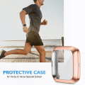 Miniatyrbillede 5 af 5: 2 stk. til fitbit versa2 urkasse - sort + rosaguld