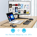 Miniatyrbild 6 av 8: Usb 3.0 Kvm Switch Selector, Portabel Utgång Perifer Delningsswitch För Skrivare Skanner Tangentbord Mus, Led-indikator Visar Aktiv Dator, Plug