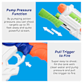 Miniatyrbild 7 av 8: Rusta dig för sommarkrig, Super Stealth Water Blaster-leksak erbjuder oavbrutet nöje, högkapacitetsbehållare för förlängd lek, läckagesäker design håller