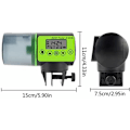 Miniatyrbild 3 av 5: Fiskmatare med Programmerbar Timer, Tyst & Pålitlig för Akvarium & Damm, Uppladdningsbar via USB, Fuktbeständig Behållare för Flingor &