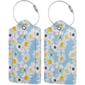 11,6*7,3cm, (litet daisy-mönster) 2-pack Bagagetaggar med Full Pri