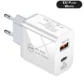 25W Strömadapter Laddare Snabbladdare Strömförsörjning USB-C Typ-C QC 3.0 Vit