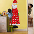 Miniatyrbild 4 av 8: Nedräkning till jul med återanvändbar adventskalender, söt tomtedesign i filtmaterial för minnesvärda julstunder