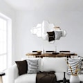 Miniatyrbild 2 av 6: Självhäftande Plastplattor för Vardagsrum Sovrum Soffa TV Bakgrundsvägg, Miljövänlig Massiv Trä PVC Hexagonal Form Mural, Lättvikt