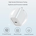 Miniatyrbild 4 av 5: Universell USB-C Strömadapter, Snabbladdningsfunktion, Kompakt Design För Hemmakontor Resor, Säkerhetsskydd Smart Chip, Flexibel Strömförsörjning,