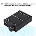 Miniatyrbild 8 av 8: Digital till Analog-omvandlare, Ultra Low Jitter Plug and Play USB DAC Optisk Ljudadapter, 192 KHz High Fidelity Design med Toslink Koaxial till RCA