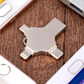 Miniatyrbild 2 av 5: Höghastighets Multi-interface Minnessticka, 32GB 4-i-1 USB-minne Erbjuder Snabb Dataöverföring Och Metallhölje Skyddande Lock För Att Skydda Din