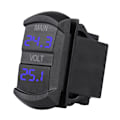 Miniatyrbild 2 av 3: Digital Voltmeter för dubbla batteripaket med vippströmbrytarstil, snabbladdnings-USB-portar och vattentät yta