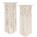 2 st makramé väggbonad Boho Deco Chic vävd gobeläng - Vacker