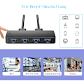 Miniatyrbild 5 av 8: Usb 3.0 Kvm Switch Selector, Portabel Utgång Perifer Delningsswitch För Skrivare Skanner Tangentbord Mus, Led-indikator Visar Aktiv Dator, Plug