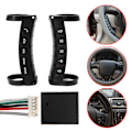 Miniatyrbillede 3 af 5: Ratkontrol, Universal Bilrat Fjernbetjening DVD Navigation Knapper Controller Bilrat Fjernbetjening Brug Sort