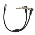 Ljudomvandlarkabel för mixermikrofon, Audio Y-kabel Split Stereo Ljudadapter med guldpläterad kontakt, Stöder stabil signalöverföring