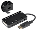 Miniatyrbild 7 av 7: HDMI-adapter, DisplayPort till HDMI VGA DVI-omvandlare, lätt och bärbar med optimal signalöverföring