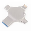 Miniatyrbild 1 av 5: Höghastighets Multi-interface Minnessticka, 32GB 4-i-1 USB-minne Erbjuder Snabb Dataöverföring Och Metallhölje Skyddande Lock För Att Skydda Din