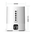 Miniatyrbild 2 av 7: Cool Väckarklocka Bluetooth-högtalare, Vit Brus-maskin Funktion För Bebis Eller Vuxna, Erbjuder Utsökt Lyssning Upplevelse Och Sömn Atmosfär,