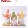 Miniatyrbilde 2 av 5: 3PCS Påske Gnome Bunny med påskeegg, innendørs vårdekor
