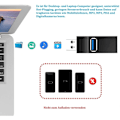 Miniatyrbild 6 av 7: Usb-hubb för effektiv dataöverföring, anslutning av flera enheter Plug and Play med höghastighetsöverföring Usb 3.0 för bärbar dator, Macbook, Surface