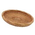 Miniatyrbild 5 av 8: Rattan Fruktskål Handvävd Elegant Traditionell Naturlig Rattan Serveringsbricka för Köksbänk Bord L
