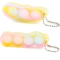 Miniatyrbilde 2 av 5: 2-pakning Squeeze-A-Bean Fidget-leker, Edamame-nøkkelring