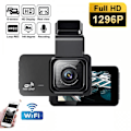 Miniatyrbillede 5 af 5: 4\" Bilkameraoptager GPS WIFI Dobbelt Front Bag HD 1080P Dash Cam Nattesyn