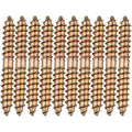 Miniatyrbillede 1 af 4: 10 X Møbelmonteringsdyvelbolte - M6 X 50 mm Dobbeltendet Hoved - Træ til Træ