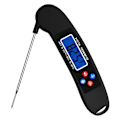 Miniatyrbild 1 av 5: Talande Digital Kötttermometer Super Snabb Instant Läsning Termometer Med Bakgrundsbelyst Funktion Svart
