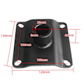 Miniatyrbilde 3 av 5: Barberstol Baseplate Datamaskinstoler Barstol Erstatning for Kontorstol