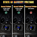 Miniatyrbilde 3 av 5: 12v Volta Gau med S Digitalt Display 12v 24v Voltmeterpanel for Båt 2025th