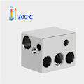 Miniatyrbilde 5 av 5: Hotend-sett for Neptune 4 for 3D-skriver Kobberrør Metallvarmeblokk Messingdyse Varmeelement