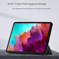 Miniatyrbillede 4 af 5: Etui til Xiaoxin Pad Pro 12.7 tommer, 12.7 Tablet Etui, Tre-foldet Stand Etui Cover Grå