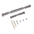 Miniatyrbilde 1 av 5: Metalljusterbar styringslenke Servo Link Trekkstang Turnbuckle for MN D90 D99 MN-90 -45 1/12 RC C